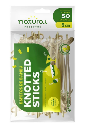 Espeto Bambu Stick 9CM 50UN Pal Natur